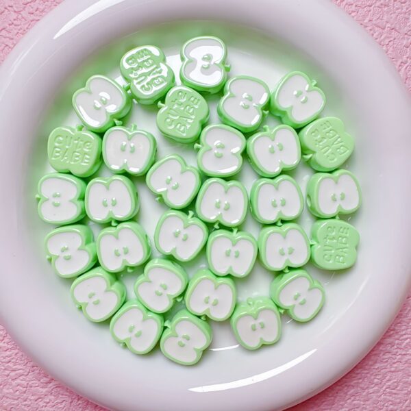 Wholesale Trendy Red Acrylic Beads for DIY Phone Charms Bag Hanging Accessories