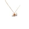 Wholesale Stainless Steel Electroplated Cat Pendant Necklace With Zircon Pet Theme Jewelry Trendy Fashion Accessory For Resale
