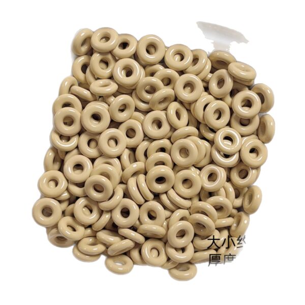 Wholesale Acrylic Donut Spacer Beads Pink Baking Paint Finish DIY Jewelry Phone Chain Accessory