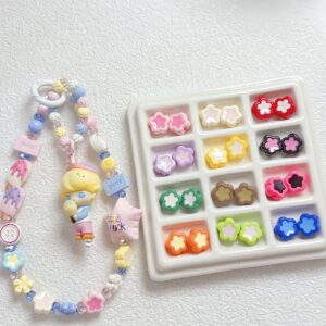 oly-ef82a8a6678407d5d16ba5a0732c8f88 Wholesale Cute Acrylic Flower Spacer Beads for DIY Jewelry Making Bracelet Phone Chain Fashion Accessory Gift Resale