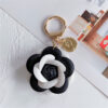 oly-efa2dfec91cfb3f7951854608b70ddf1 Wholesale Leather Camellia Flower Keychain Cute Bag Charm Car Key Accessory Stylish Gift For Women
