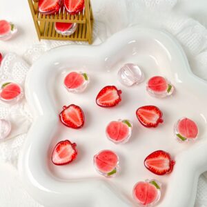 oly-f009566c608e452372a9301ca00b8c0b Wholesale Sweet Strawberry Acrylic Loose Beads DIY Jewelry Making Craft Supply for Bracelet Phone Chain Resale