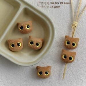 08-Brown yellow eyes / See picture for size (sold by piece)