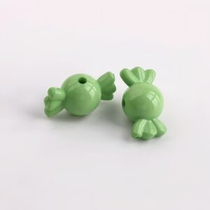 12-green / Size is about 21*11mm, hole diameter is about 2.3mm