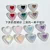 Wholesale Trendy Acrylic Heart Beads Glow in Dark Oil-Filled DIY Jewelry Making Supplies for Phone Charms and Earrings