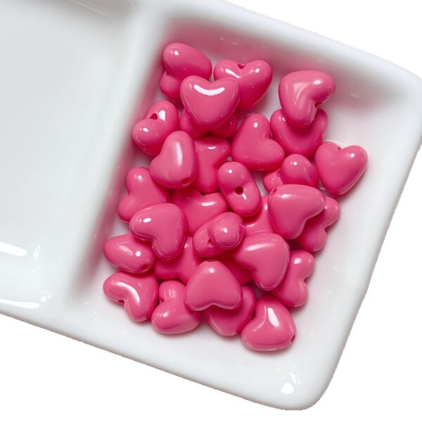 oly-f0d2d7ac1e0e54cc183822cddfc9c013 Wholesale Trendy Red Painted Acrylic Heart Beads for DIY Jewelry Making and Phone Charm Accessories
