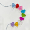 oly-f0edfbafaaaea563cdd7065281eebdc0 Wholesale Mixed Color Acrylic Heart Loose Beads Rubber Coated DIY Kit for Bracelet Phone Chain Bag Charm Fashion Accessory