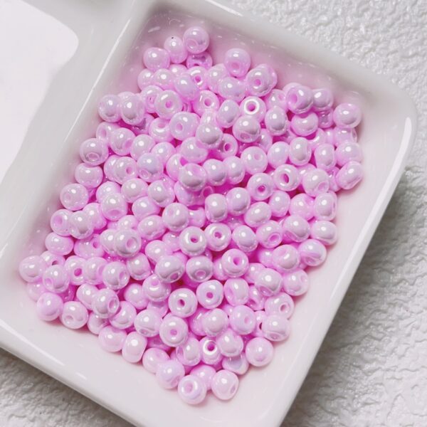 oly-f0fd73fc8a049cc027d2f9cc5d346476 Wholesale Cream Iridescent Acrylic Rice Beads 4mm 200pcs for DIY Jewelry Making Fashion Gift
