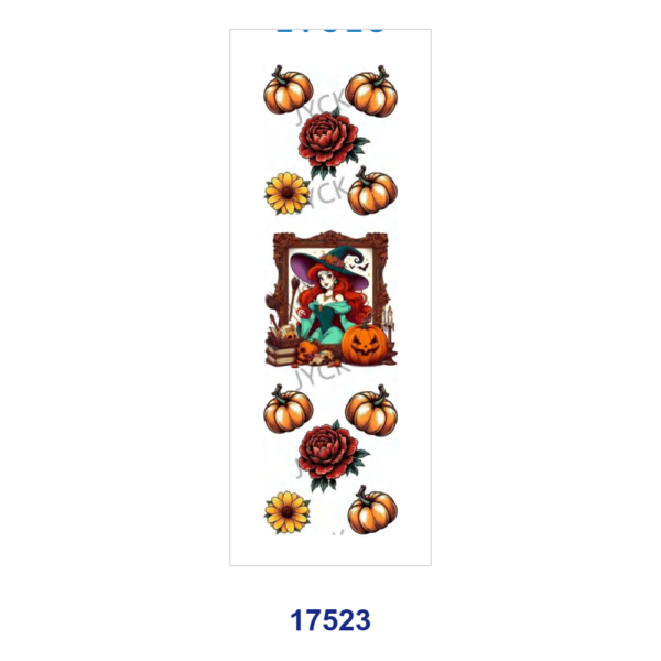 oly-f12546fdf3d93110707c02e427ca6606 Wholesale 2/8/16pcs Vintage Halloween Pumpkin Witch Character Pen and Bookmark Stickers UV DTF Wraps OLY Exclusive
