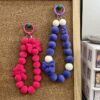 oly-f137ae36ba6b8c13595b40fcd42e43bb Wholesale Acrylic Flocked Bow Loose Beads Vintage Style DIY Jewelry Making Craft Supply for Boutique Resale