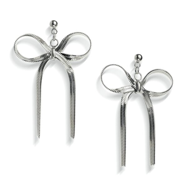 oly-f1800866eed6bfec199403787be64c15 Wholesale Bow Design Titanium Steel Electroplated Titanium Steel Earrings Party Jewelry Accessory