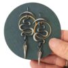 Wholesale Alloy Retro Snake Geometric Earrings For Women Fashion Jewelry Accessory