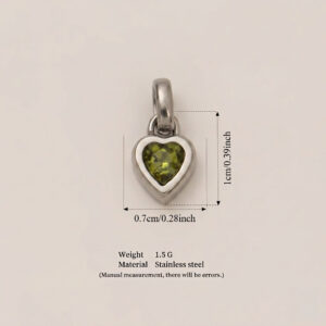 August love pendant (steel color)