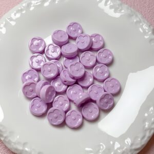 03-light purple / Size is about 19mm, hole diameter is about 2.5mm