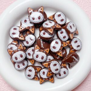 02-coffee color / Size is about 21*23mm, hole diameter is about 3mm (sold by piece)