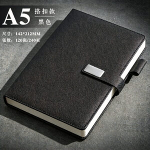 A5 obsidian black [cross pattern buckle style]