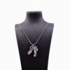Wholesale Antique Silver Zinc Alloy T Rex Skull Pendant Necklace Vintage Hip Hop Dinosaur Fashion Jewelry Accessory For Everyday Styling