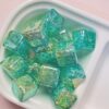 oly-f3834c02b35f469e78a980532bd107a8 Wholesale 16mm Acrylic Burst Floral Two Color Gradient Square Large Hole Loose Beads for DIY Phone Charm Jewelry Making Fashion Accessory Gift