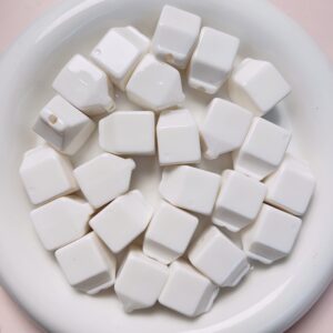 05-White / Size is about 20 * 15mm, aperture is about 2.8mm