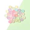 oly-f3a91d14dc0ebdf7d853a45a411172f1 Wholesale 100 Pcs Macaron Frosted Acrylic Loose Beads for DIY Jewelry Bag Charm Car Key Accessory Fashion Gift