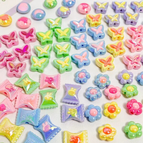 oly-f3cb3f63d22d6fa80e4c2ac704dbd2b8 Wholesale Cartoon Macaron Candy Flower Bear Acrylic Beads DIY Necklace Bracelet Jewelry Making Party Gift