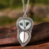 Wholesale Stylish Hip Hop Punk Owl Pendant Necklace Retro Antique Silver Finish Jewelry Accessory For Resale