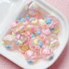 Wholesale Cute Hand Painted Cartoon Flower Acrylic Beads for DIY Bracelet Necklace Phone Chain Bag Charm Accessories
