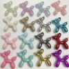 Wholesale Trendy Acrylic Balloon Dog Pendant Metallic Red for DIY Car Keychain Jewelry Making