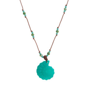 Blue seashell necklace