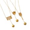 oly-f59395d02de03bb4817e59a172819a2e Wholesale Baseball Golf Y Shaped Tassel Necklace Rhinestone Decor Electroplated Finish Casual Fashion Jewelry Accessory For Gift Or Resale