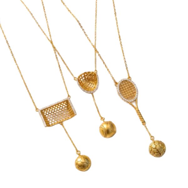 oly-f59395d02de03bb4817e59a172819a2e Wholesale Baseball Golf Y Shaped Tassel Necklace Rhinestone Decor Electroplated Finish Casual Fashion Jewelry Accessory For Gift Or Resale