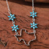 oly-f59d01f1f2469aa6dc35de80e79a271c Wholesale Retro Bohemian Turquoise Hollow Map Pendant Earrings In Electroplated Zinc Alloy Fashion Accessory For Everyday Wear