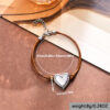 Wholesale Bohemian Retro Heart Leather Bracelet Silver Tone Metal Finish Minimalist Casual Everyday Wear