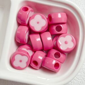 06-dark pink / Size is about 18mm, hole diameter is about 6mm