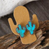 oly-f63c81ab51054e737b1a4e8de43d613c Wholesale Cactus Turquoise Earring Necklace Set Layering Jewelry Fashion Accessory Boutique Resale