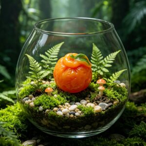 Miniature fruit cute pieces-orange raked mandarin / [the sizes are all mini models of about 1cm]