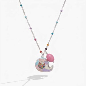 Gradient snail candy necklace