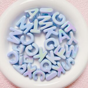 06-light blue / Randomly mixed letters (aperture about 5mm)
