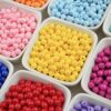 oly-f6e5edb74208834296dd25fc27759089 Wholesale Luminous Acrylic Beads 6mm Fruit Green, DIY Bracelet Necklace Making, Jewelry Accessory Gift