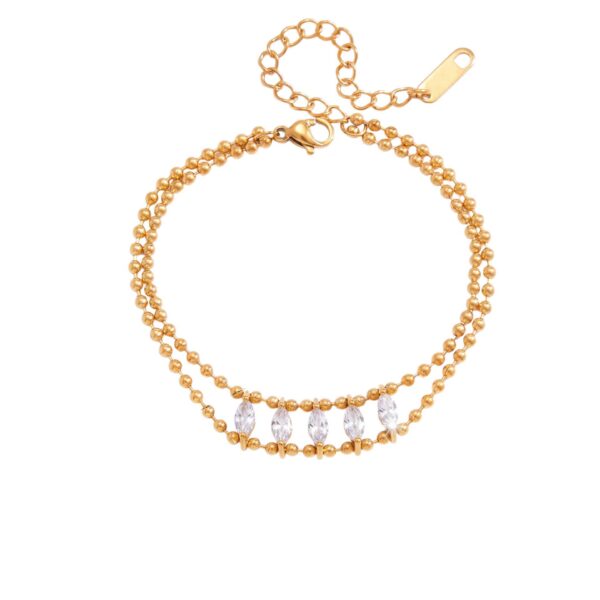 Wholesale Stainless Steel Bracelet With Love Heart And Star Knot Design Unisex Everyday Jewelry