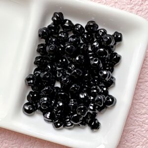 11-black / Size is about 5mm, hole diameter is about 1.5mm