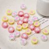 oly-f7fdedc749935c9f55258baac115a291 Wholesale Colorful Baked Enamel Acrylic Letter Heart Beads DIY Phone Charm Keychain Fashion Accessory Craft Supply for Boutique Resale