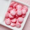 Wholesale Acrylic Red Painted Bean Shaped Loose Beads for DIY Keychain Phone Charm Jewelry Craft Supply