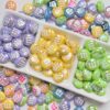 oly-f881d2e36311e8b7f9861216d0c5f9e8 Wholesale Rainbow Candy Acrylic Loose Beads DIY Craft Supply Boutique Resale Jewelry Accessory for Party Gift
