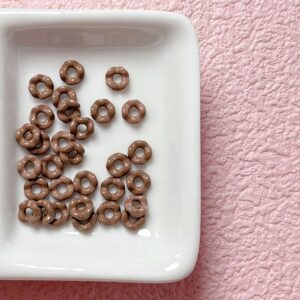 14-dark coffee / Size is about 6mm, hole is about 2mm (sold by the piece)