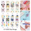 oly-f8a35e64b4dcadc8a8cd0afce0349518 Wholesale 2/8/16pcs Cartoon Character Spooky Figure Easter Egg Bunny Floral Holiday Quote Print Pen and Bookmark Stickers UV DTF Wraps OLY Exclusive