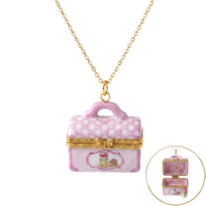 Pink Opening Macaron Necklace