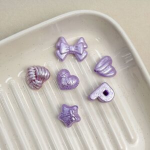 02-Light Purple / Letter beads