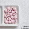 oly-f940a9257f89acb72dab0005c800ca0e Wholesale Acrylic Coated Macaron White Large Hole Round Loose Beads DIY Bracelet Phone Charm Jewelry Making Craft Supply