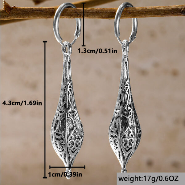 Wholesale Alloy Bohemian Vintage Drop Earrings Women Geometric Ethnic Style Jewelry Accessory Gift